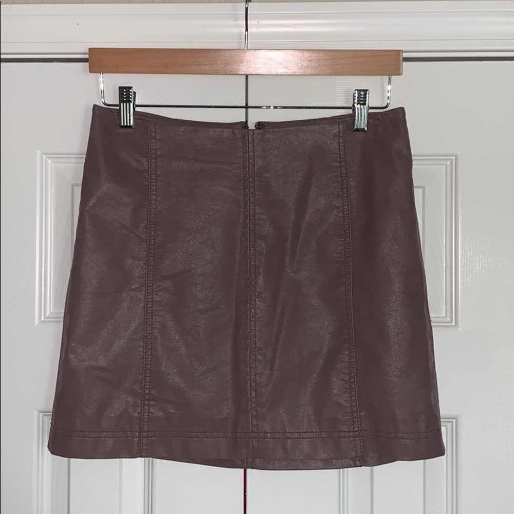 Free People Suede Mini Skirt